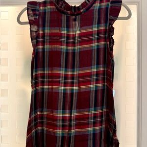 LOFT Plaid Sleeveless Top